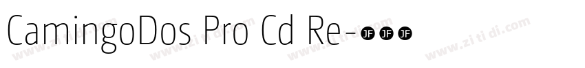 CamingoDos Pro Cd Re字体转换 CamingoDos Pro Cd Re字体转换